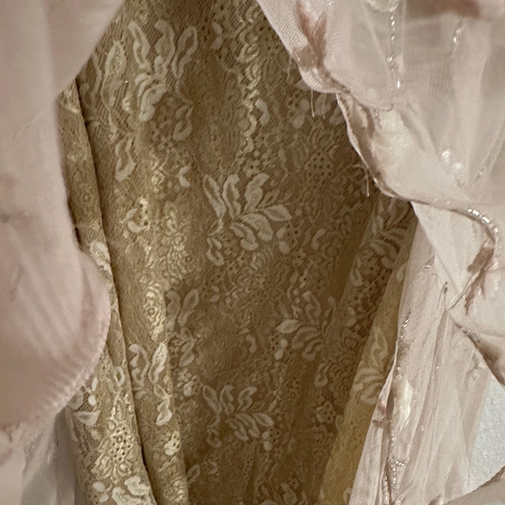 Mac Duggal Blush Floral Embroidered Gown - Picture 5 of 7